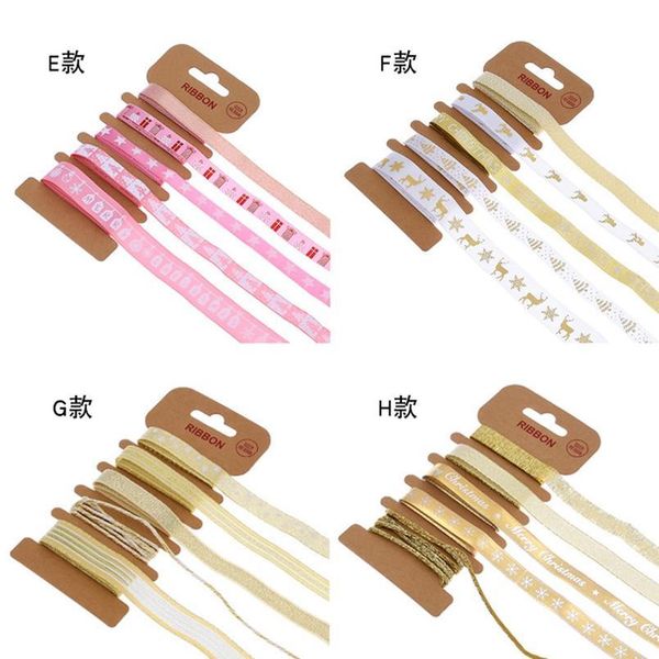 

5meter natural christmas satin ribbons gift bow for crafts handwork diy organza ribbon fabric for sewing wedding decorat jllwrf, Pink;blue