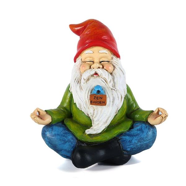 

resin naughty garden gnome garden statue christmas dress up decoration resin gnome christmas ornament