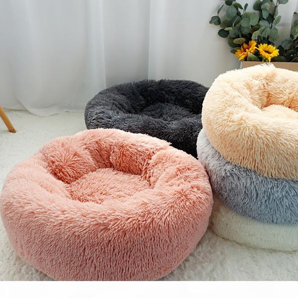 

warm fleece pet bed kennel soft round dog cat bed cushion winter cat sleeping mat sofa puppy small dogs cushion house for pet