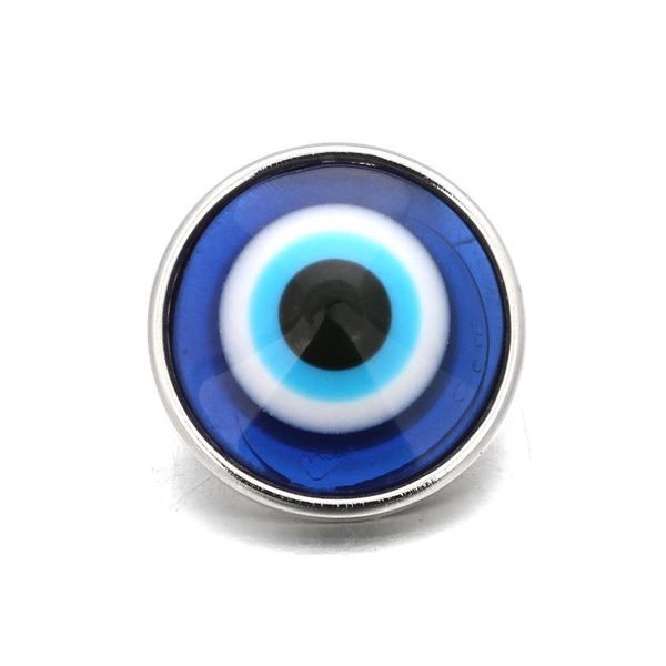 

10pcs/lot 18mm handmade custom color eyeball metal snap button charm bracelet or bangle jewelry 10pcs/ jllpbc