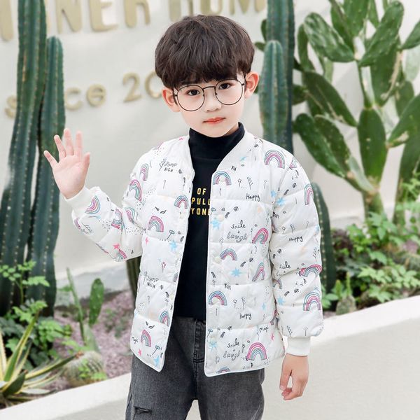 

children's jacket 2020 new down wear warm vest winter fashion, Blue;gray