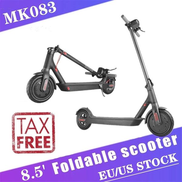 

cwmsports tax paid mk083 eu/us stock folding electric scooter 8.5inch bicycle scooter 3-5 days delivery in stock 7.8ah 250w commute, Silver;blue
