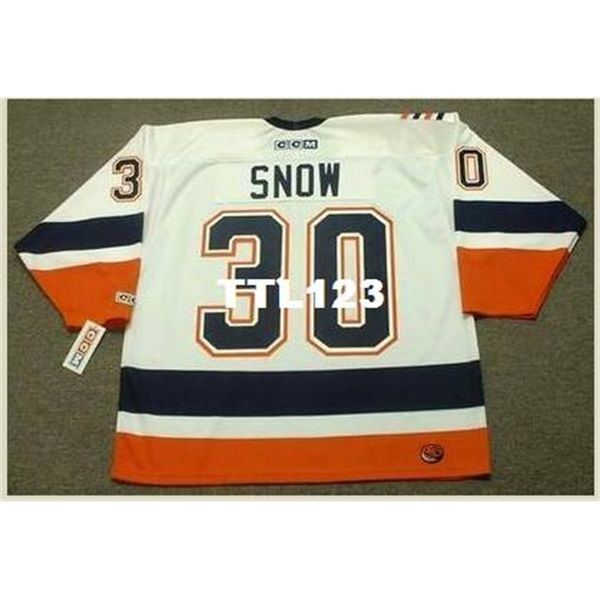 

740 #30 garth snow new york islanders 2002 ccm home hockey jersey or custom any name or number retro jersey, Black