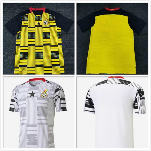 

20 21 21 гана томас футбольные трикотажные изделия 2020 home schlupp kudus j.ayew caleb ekuban samuel owusu футбол футболка сборная футбольн, Black;yellow
