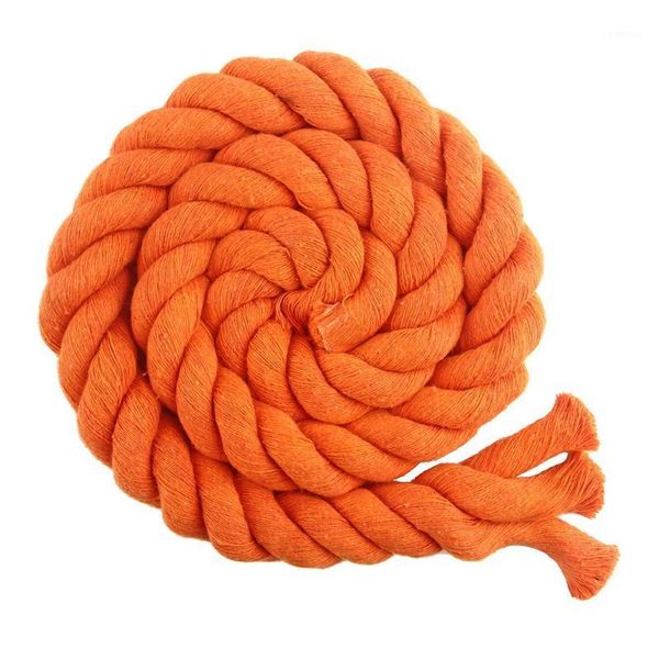 

20mm cotton cord high tenacity twisted cotton rope 5 meters/piece home bag decorative ropes diy home textile accessories craft1, Black;white