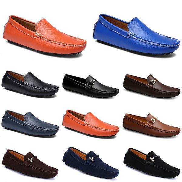 Cours Doudous Homens Casuais Driving Shoes Respirável Sole Sole Light Tans Negros Navis Brancos Azul Prata Amarelo Calçado Calçados All-Match All-Match Outdoor Transfronteiriça