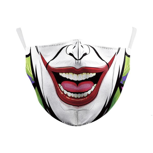 

reusable designer cotton mask fashion skull digital sports halloween cosplay face masks dust warm windpro