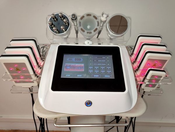 

6 in 1 salon spa clinic 40k cavitation slimming microcurrent face lift vacuum cavitation system