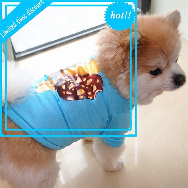 

cat puppy summer shirt t-shirt vest pet clothing for small dog