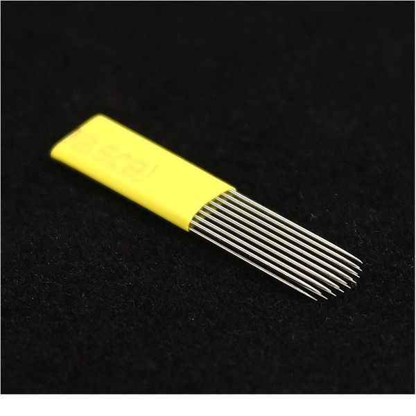 

50 pcs u shape 17 pins double needles blade for permanent fog eyebrow tattoo needle manual beauty makeup microbladin qylhhh