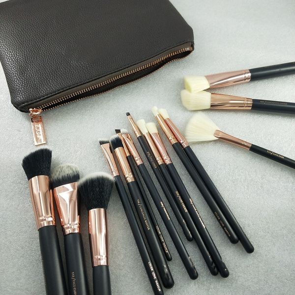 

brush 15pcs/set professional makeup brush set eyeshadow eyeliner blending pencil cosmetics tools with bag brushes wood kits