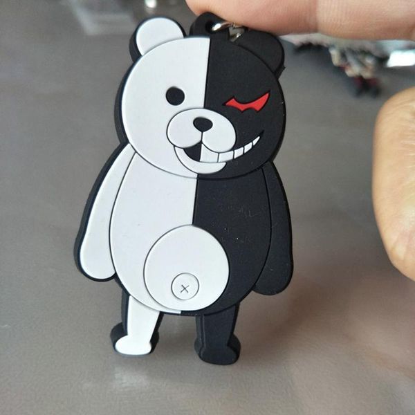 

keychains anime figure key chain danganronpa: trigger happy japanese original rubber keychain, Silver