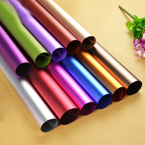 

platinum waterproof wrapping paper pure colour gift packing papers colorful glossier diy packag materials party backdrop arrange 11 5cy n2