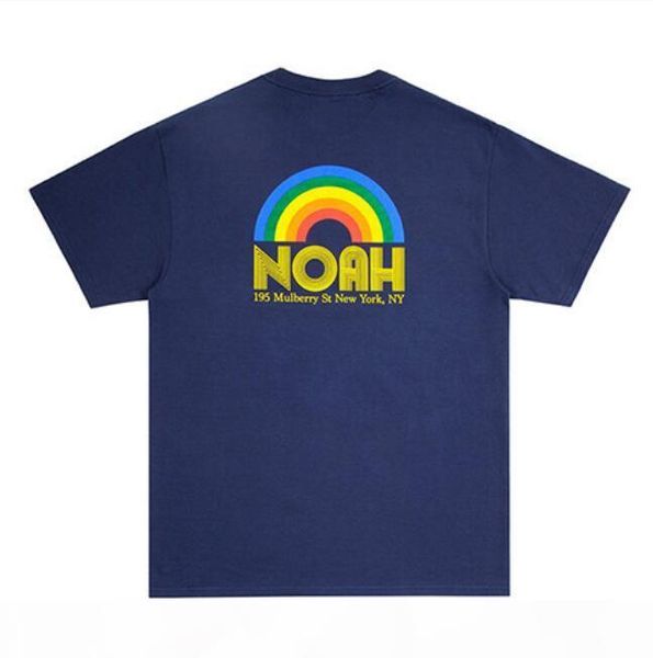 

ноа rainbow shop tee мужчины женщины футболки хип-хоп мода летний стиль повседневная футболка ной футболки, White;black