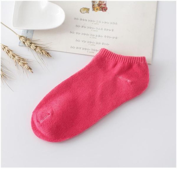 

1 pair of women's summer socks korean candy color women's boat socks cotton shallow mouth non slip women's bo bbyegn, Black