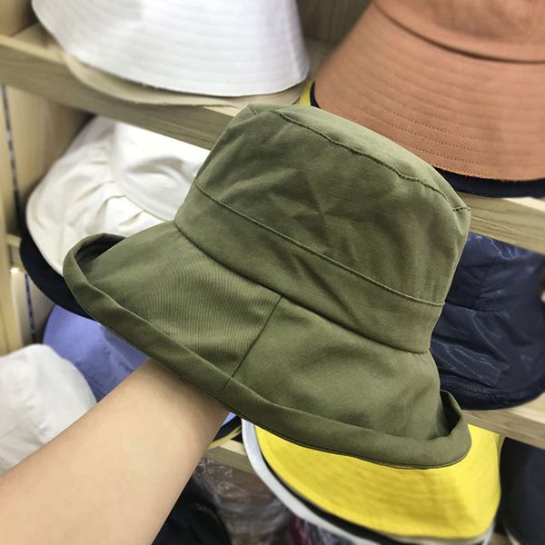 

autumn 2019 new korean fashion fisherman's hat for women's casual and versatile, Blue;gray