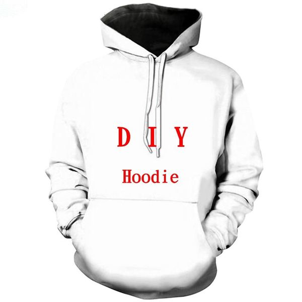 

cloocl diy customize personality design hoodies 3d print own image p star anime streetwear sweatshirts hoodies, Black