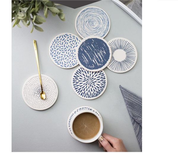 

housewear & furnishings diatomite coaster innovative nordic style coaster customizable kitchen supplies dining room utensils coff