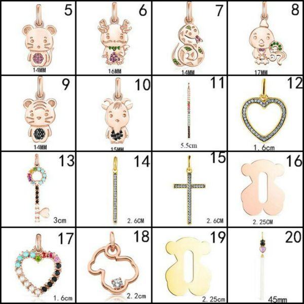 

new 2020 100% 925 sterling silver bear pendant elegant fashion women's jewelry manufacturer wholesale 3