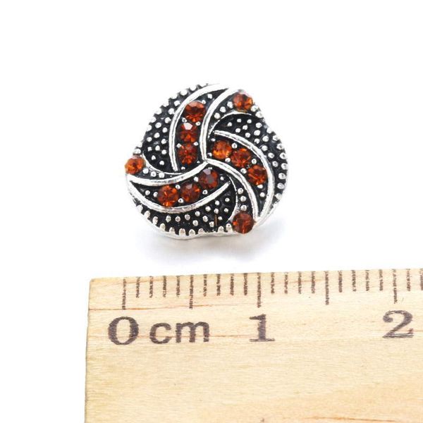 

10pcs lot windmill style snap jewelry 12mm snap buttons with rhinestone charm button fit snap bracelets bangles for women h qylyvc