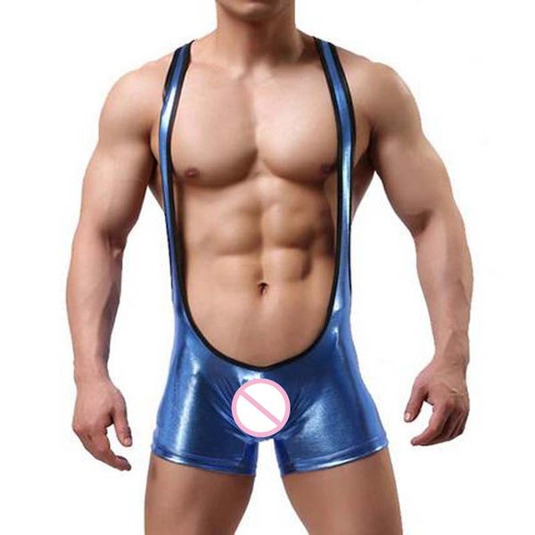

3pieces/lot mens undershirt bronzing underwear body shaper bodysuits wrestling singlet leotard fitness body jumpsuit for men, Black;brown