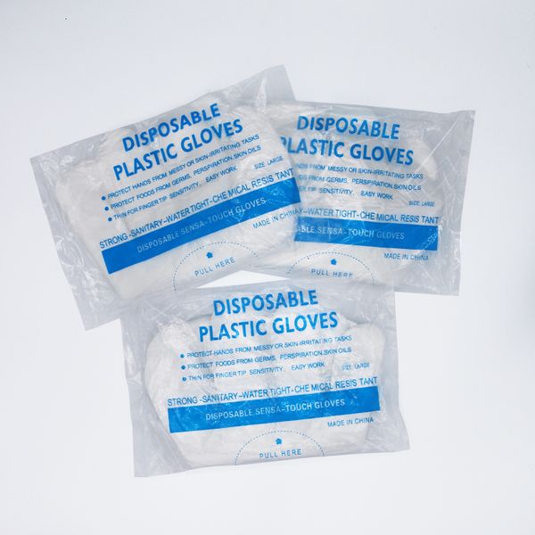 

gloves pe extra fold large plastic size disposable