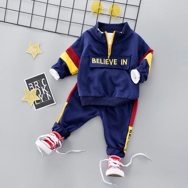 

spring kids sport suit boys girls hooded clothing set 2021 zipper sports clothes for 1 2 3 4 years children tracksuit, White