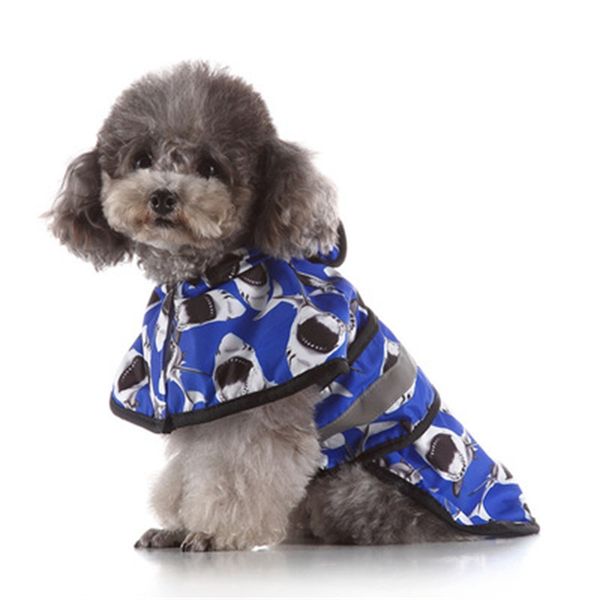 

windbreak pets raincoat small and large dogs quick drying poncho reflective light cloak water proof 29mq h1