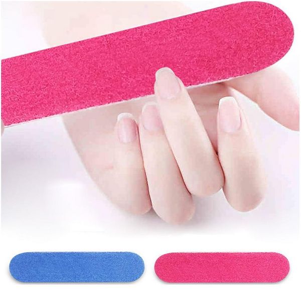 

100pcs nail file double sided buffers 180/240 grit red blue nail art sanding nail polish gel remove tools acc qylwdw