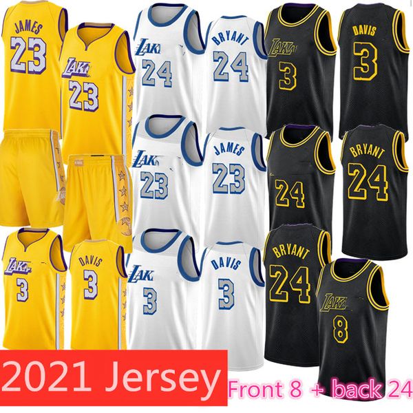 

2020 hot lebron 23 джеймс баскетбол майки брайант энтони кайл дэвис кузьма 8 дети джонсон лос-анджелес лейкерс доверие 24, Black;red