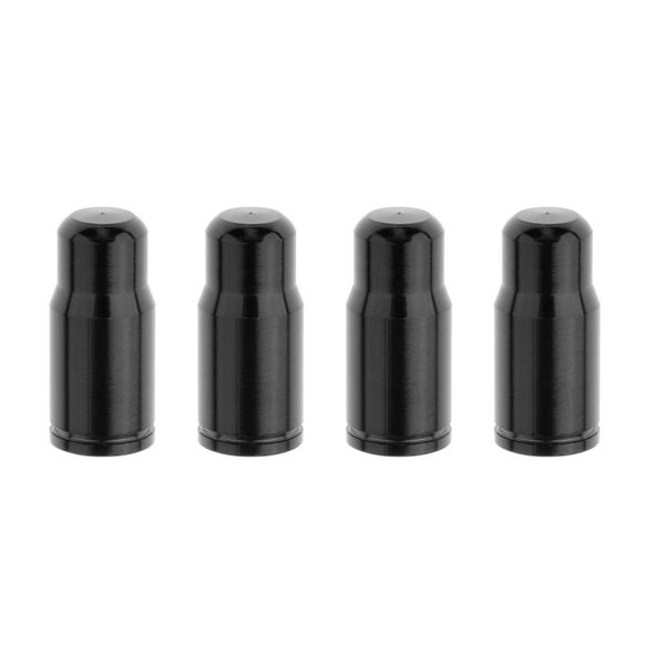 

4 pack aluminum tire presta / schrader valve stem caps, dust proof cover universal fit for bike and bicycle