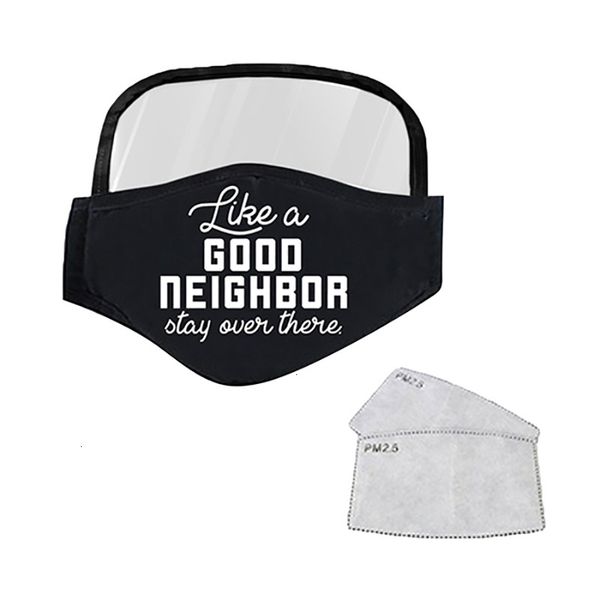 

cover breathable men women printing dustproof smog adjustable face protection shield with eye outdoor letter protective mask hh9-3150