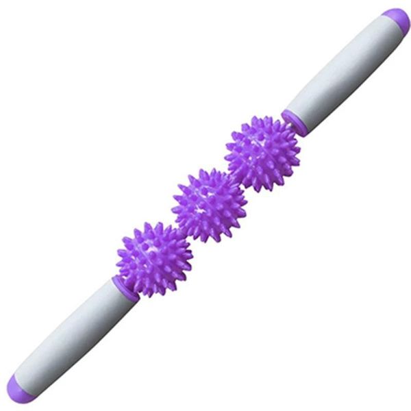 

3 massage balls cellulite relax fitness tool fatigue reduce yoga stick multifunctional muscle roller pvc massage stick