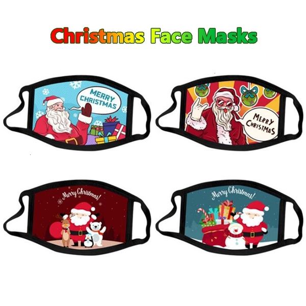 

party cotton cloth christmas for masks 3d adults cartoon xmas face mask washable reusable anti-dust