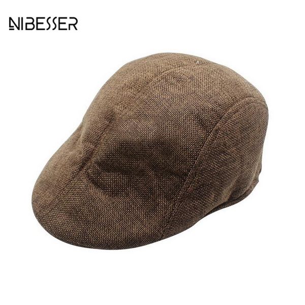 

nibesser mens womens duckbill cap mens knitted wool newsboy hat winter warm beret cap gentleman casual berets caps, Blue;gray