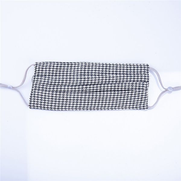 

fashion designer plaid print pattern 4 layer washable resuable protective cotton face cloth mouth mask factory d pswlj