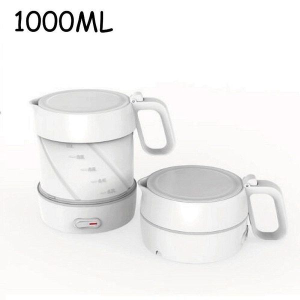 

1000ml dual voltage portable folding kettle silicone household travel business office electric kettle automatic power-off