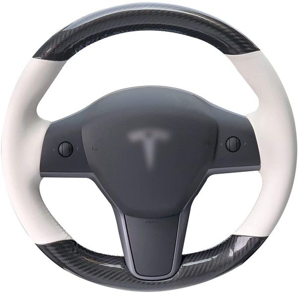 Steering Wheel Cover Fit For Tesla Model 3/Model Y Hand Stitch Car