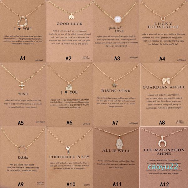 

card elephant necklace with pearl gift love wings cross key zodiac sign compass lotus pendant for women fashiona0o7