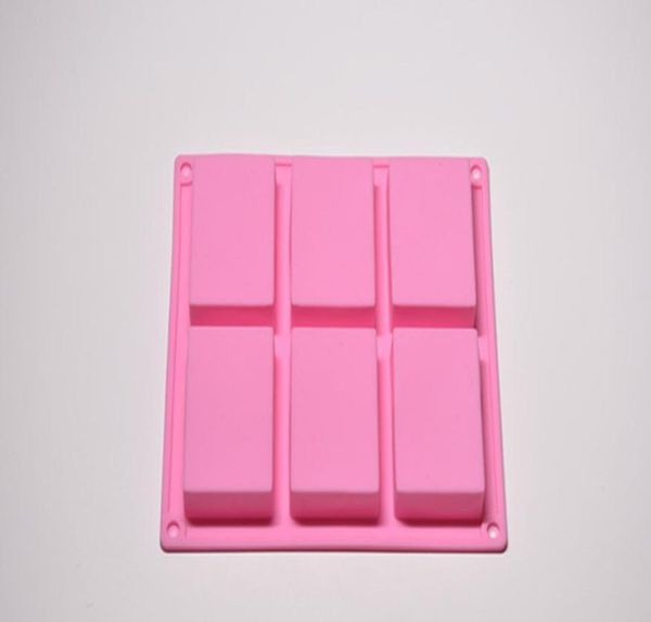 

6 cavities handmade rectangle square sile soap mold chocolate cookies mould cake decora bbybwn bdesports