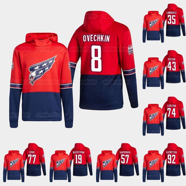 

washington capitals 2021 reverse retro alexander ovechkin henrik lundqvist nicklas backstrom tom wilson john carlson wilson kuznetsov hoodie, Black;red