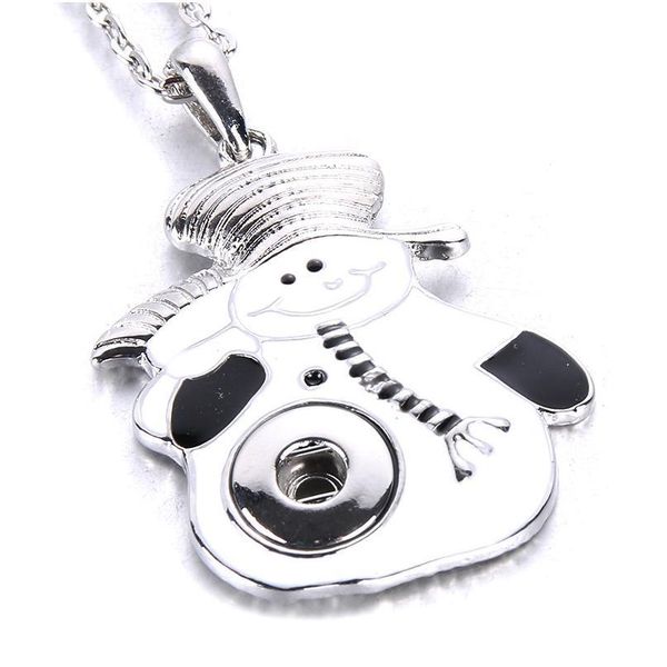 

new 12mm snap necklace crystal rhinestone mini button pendant necklace fit 12mm snap jewelry diy fittings fashion acc bbyemo, Silver