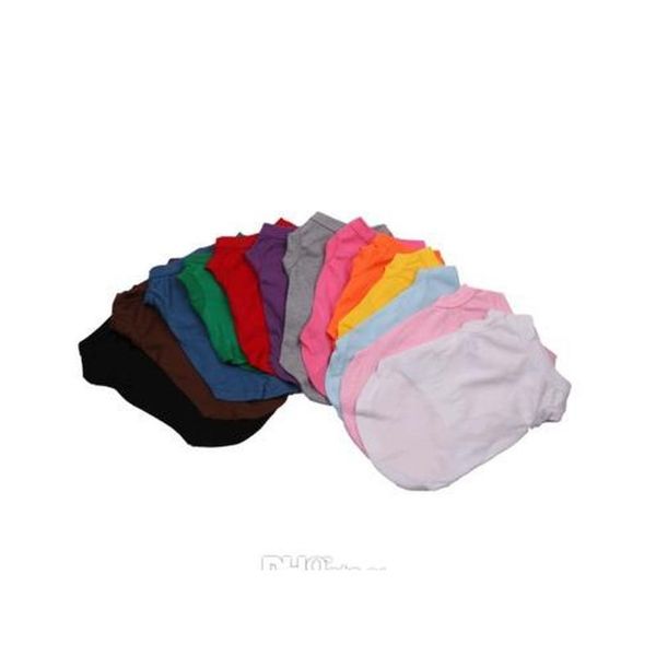 

dog puppy small dog clothes pet t shirts summer solid dog clothes fashion classic shirts cotton clothes pet apparel quickily gwz2h