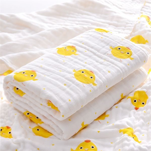 Baby Bath Towel Algodão Quatro Camada Gaze Gaze Born Verão Fino Bebê Produtos Cobertura Crianças Cobertor 220225