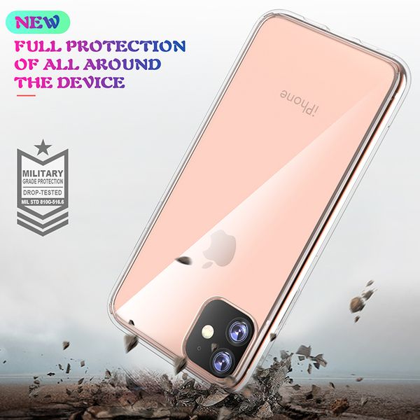 

clear tpu и clear pc combo combo case для iphone 6.1 дюйма 2019