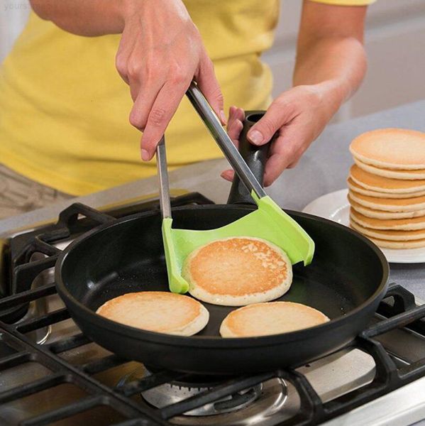 

stick 2 in 1 spatula tongs non heat resistance stainless steel the ultimate 2-in-1 kitchen helper