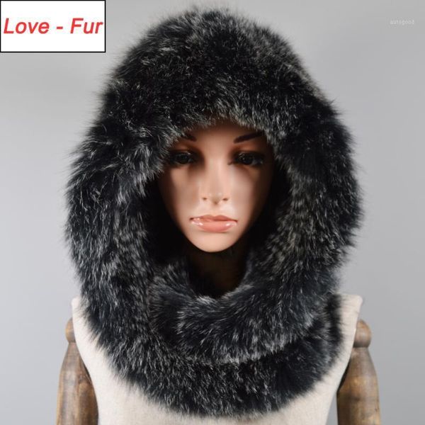

scarves 2021 luxury lady real fur hat scarf winter warm fluffy 100% natural hats women knitted genuine cap shawl1, Blue;gray