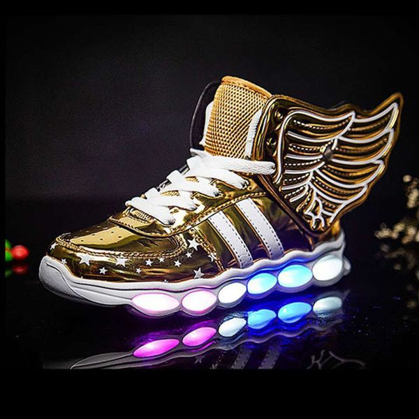 

led autumn wing children's usb rechargeable lamp student board sho, Black;red