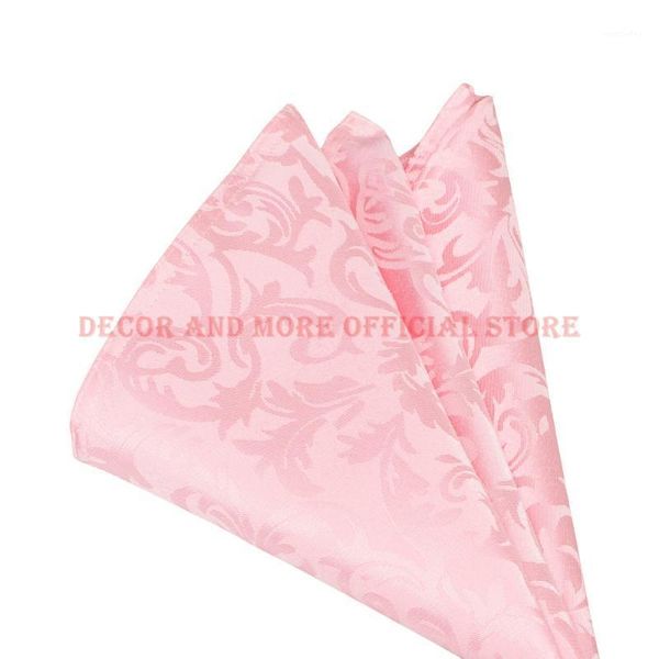 

table napkin 50pcs el solid napkins white pink red decor poly jacquard damask dining for wedding party 48cm/19inch1