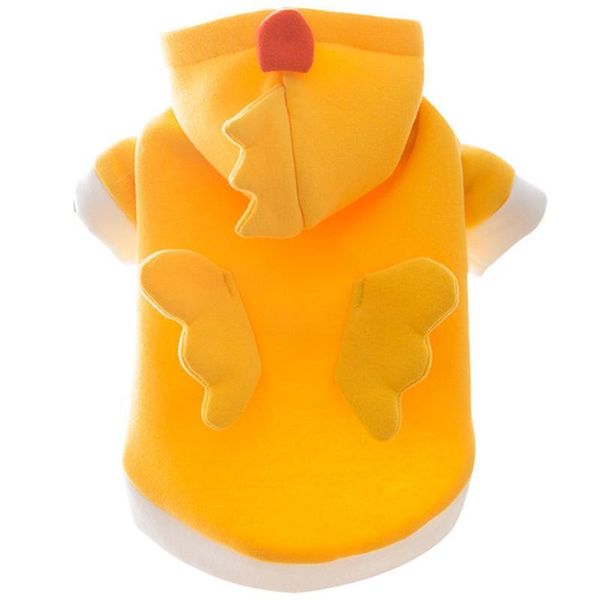 

dog apparel pet hoodie clothes sweater with hat adorable chicken design cat
